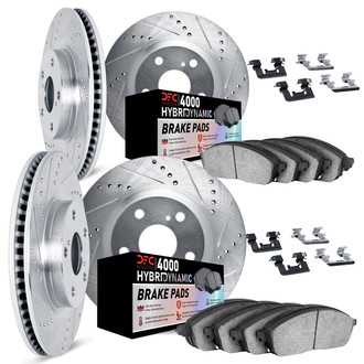 DFC® - Drilled and Slotted Brake Kit with 4000 HybriDynamic Brake Pads