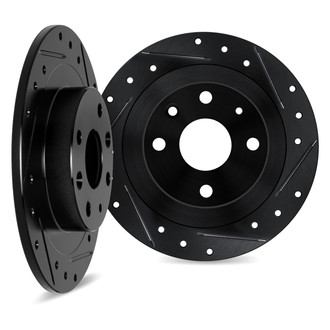 DFC® - Premium Drilled and Slotted Rear Brake Rotor Set