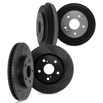 DFC® - Premium Drilled and Slotted Front and Rear Brake Rotor Set