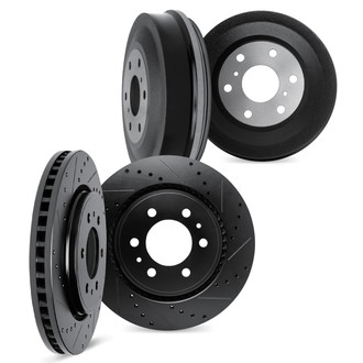 DFC® - Premium Drilled and Slotted Front and Rear Brake Rotor Set