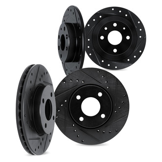 DFC® - Premium Drilled and Slotted Front and Rear Brake Rotor