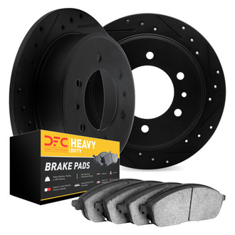 DFC® - Drilled and Slotted Rear Brake Kit with Heavy Duty Brake Pads