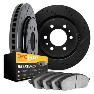 DFC® - Drilled and Slotted Front Brake Kit with Heavy Duty Brake Pads