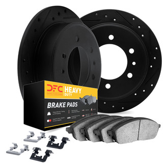 DFC® - Drilled and Slotted Rear Brake Kit with Heavy Duty Brake Pads