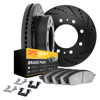 DFC® - Drilled and Slotted Rear Brake Kit with Heavy Duty Brake Pads