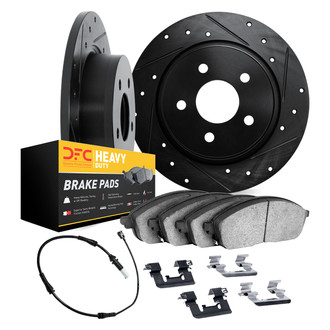 DFC® - Drilled and Slotted Rear Brake Kit with Heavy Duty Brake Pads