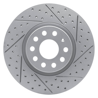 DFC® - Drilled and Slotted Front Passenger Side Brake Rotor