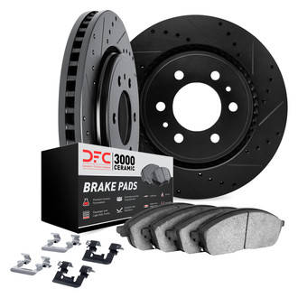 DFC® - PRO-KIT 3000+ Drilled and Slotted Rear Brake Kit
