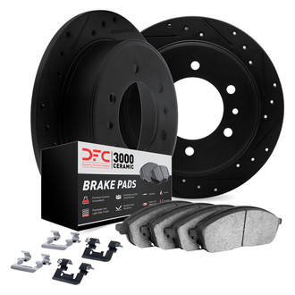 DFC® - PRO-KIT 3000+ Drilled and Slotted Rear Brake Kit