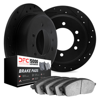DFC® - PRO-KIT 5000 Drilled and Slotted Rear Brake Kit