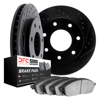 DFC® - PRO-KIT 5000 Drilled and Slotted Rear Brake Kit