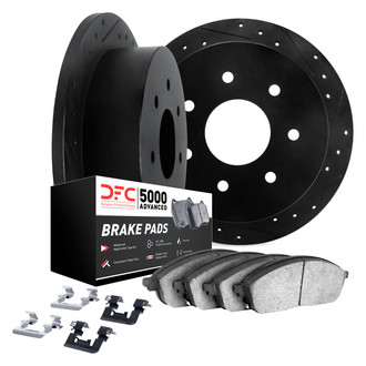 DFC® - PRO-KIT 5000+ Drilled and Slotted Rear Brake Kit