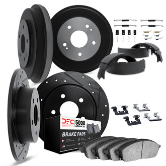 DFC® - PRO-KIT 5000+ Drilled and Slotted Front and Rear Brake Kit