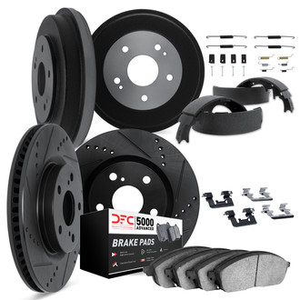DFC® - PRO-KIT 5000+ Drilled and Slotted Front and Rear Brake Kit