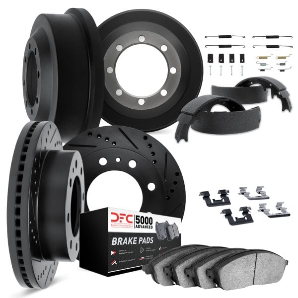 DFC® - PRO-KIT 5000+ Drilled and Slotted Front and Rear Brake Kit