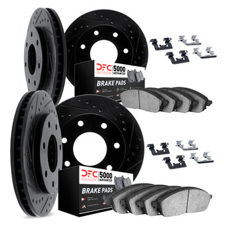 DFC® - PRO-KIT 5000+ Drilled and Slotted Front and Rear Brake Kit