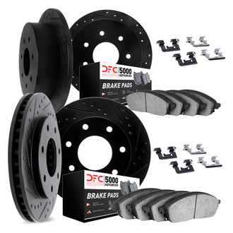 DFC® - PRO-KIT 5000+ Drilled and Slotted Front and Rear Brake Kit