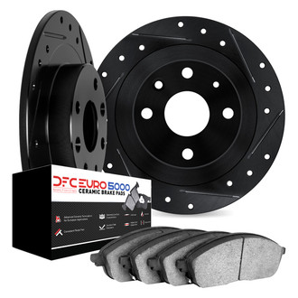 DFC® - EURO-KIT 5000 Drilled and Slotted Rear Brake Kit