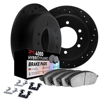 DFC® - Drilled and Slotted Front Brake Kit with 4000 HybriDynamic Brake Pads
