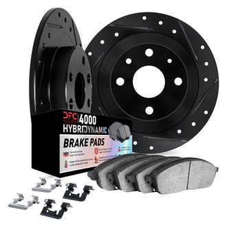 DFC® - Drilled and Slotted Front Brake Kit with 4000 HybriDynamic Brake Pads