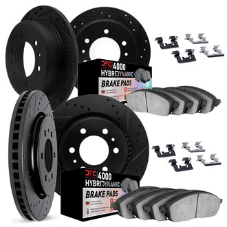 DFC® - Drilled and Slotted Front and Rear Brake Kit with 4000 HybriDynamic Brake Pads