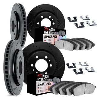 DFC® - Drilled and Slotted Front and Rear Brake Kit with 4000 HybriDynamic Brake Pads