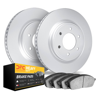 DFC® - GEOMET Plain Front Brake Kit with Heavy Duty Brake Pads