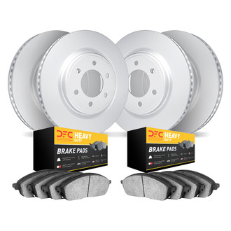 DFC® - GEOMET Plain Front and Rear Brake Kit with Heavy Duty Brake Pads