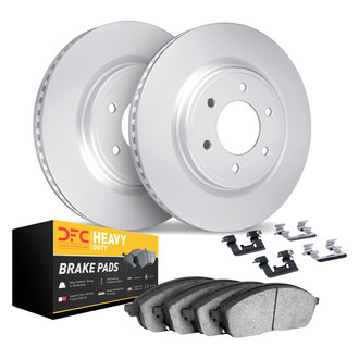 DFC® - GEOMET Plain Front Brake Kit with Heavy Duty Brake Pads