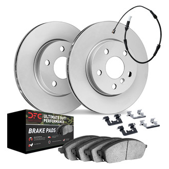 DFC® - GEOMET Plain Front Brake Kit with Ultimate Duty Performance Brake Pads