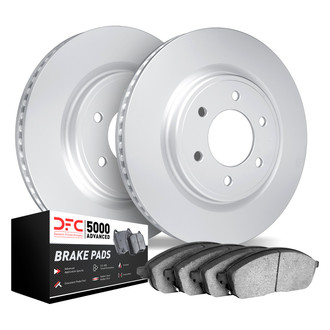DFC® - GEOMET Plain Front Brake Kit with 5000 Advanced Brake Pads