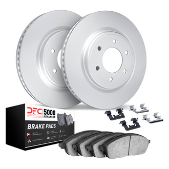 DFC® - GEOMET Plain Rear Brake Kit with 5000 Advanced Brake Pads