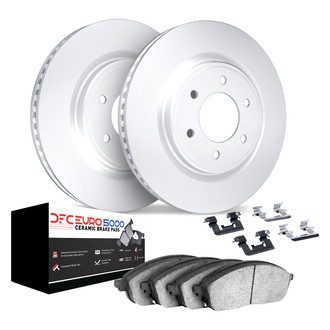DFC® - GEOMET Plain Front Brake Kit with 5000 Euro Ceramic Brake Pads