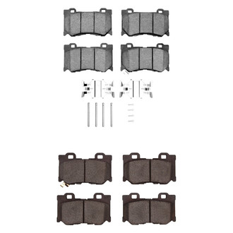 DFC® - Active Performance Hybrid and Low Metallic Front and Rear Brake Pad Set
