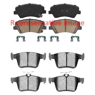 DFC® - Active Performance Hybrid and Low Metallic Front and Rear Brake Pad Set
