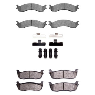 DFC® - Heavy Duty Semi-Metallic Front and Rear Disc Brake Pad Set