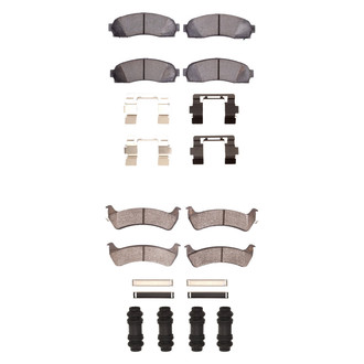 DFC® - Heavy Duty Semi-Metallic Front and Rear Disc Brake Pad Set