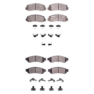 DFC® - Heavy Duty Semi-Metallic Front and Rear Disc Brake Pad Set