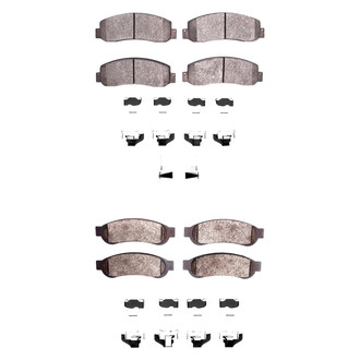 DFC® - Heavy Duty Semi-Metallic Front and Rear Disc Brake Pad Set