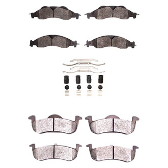 DFC® - Heavy Duty Semi-Metallic Front and Rear Disc Brake Pad Set
