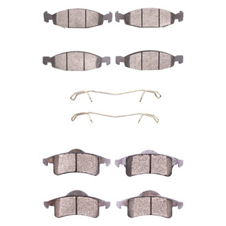 DFC® - 5000 Advanced Semi-Metallic Front and Rear Disc Brake Pad Set