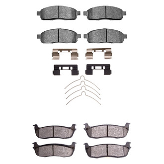 DFC® - 5000 Advanced Semi-Metallic Front and Rear Disc Brake Pad Set