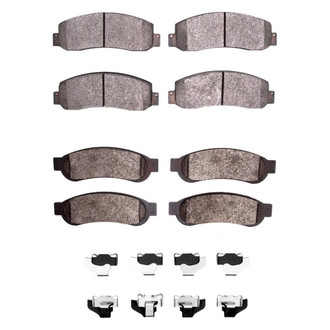 DFC® - 5000 Advanced Semi-Metallic Front and Rear Disc Brake Pad Set