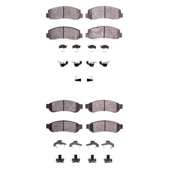 DFC® - 5000 Advanced Semi-Metallic Front and Rear Disc Brake Pad Set