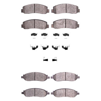DFC® - 5000 Advanced Semi-Metallic Front and Rear Disc Brake Pad Set