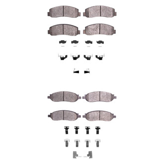 DFC® - 5000 Advanced Semi-Metallic Front and Rear Disc Brake Pad Set