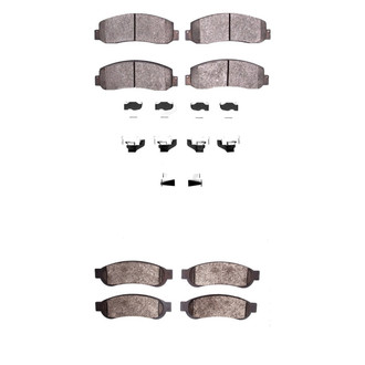 DFC® - 5000 Advanced Semi-Metallic Front and Rear Disc Brake Pad Set