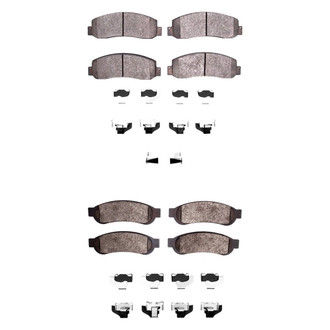 DFC® - 5000 Advanced Semi-Metallic Front and Rear Disc Brake Pad Set