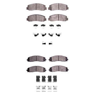 DFC® - 5000 Advanced Semi-Metallic Front and Rear Disc Brake Pad Set