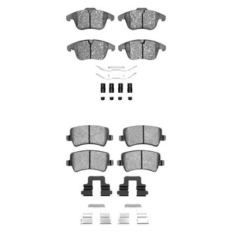DFC® - 5000 Advanced Low Metallic Front and Rear Disc Brake Pad Set